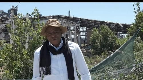 Малийский журналист Роберт Дисса в Мариуполе.