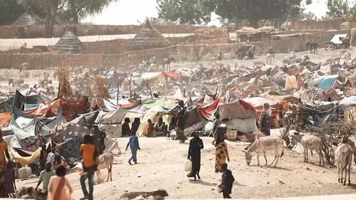 Суданский лагерь бежен:ок в Республике Чад.