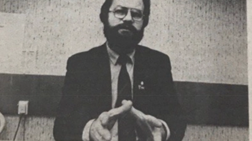 Павел Кудюкин в должности члена Президиума правления Социал-Демократической партии России. Газета «Куранты», апрель 1991 года.